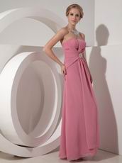 Light Violet Chiffon Empire Waist Prom Party Dress Online