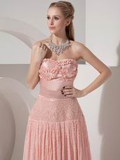 Ankle-length 100D Chiffon Discount Prom Dresses Blush