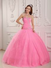 Lovely Sweetheart Pink Ball Gown Skirt Quinceanera Dress