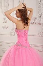Lovely Sweetheart Pink Ball Gown Skirt Quinceanera Dress