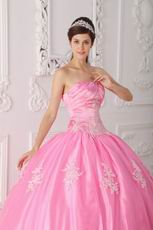 Lovely Strapless Ball Gown Floor Length Pink Skirt