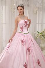 Pink Quinceanera Dress With Corset Back Long Skirt