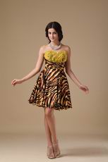 Multi-color Tiger Printed Short Sweet 16 Dress For Cheap