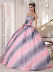 2014 New Stylish Ombre Fading Color Chiffon Quinceanera Dress