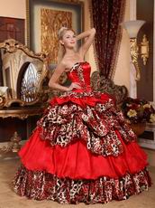 Unique 2014 Deer Printed Quinceanera Dress For Spring 2014 In NE