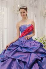 Exclusive Strapless Bubble Floor Length Zebra With Pink Quinceanera Dress