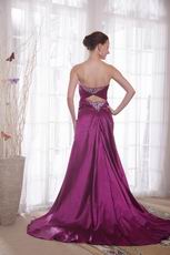 Formal Purple Evening Woman In Prom Dress On Sale