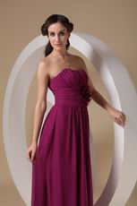 Ruby Chiffon Beach Bridesmaid Dresses For 2014 Wedding