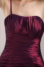 Burgundy One Shoulder Neckline 2014 Short Prom Dress