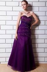 Beautiful Sweetheart Floor Length Pansy Evening Dress