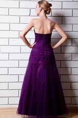 Beautiful Sweetheart Floor Length Pansy Evening Dress