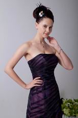 Pretty Strapless Black Tulle Short Dress For Homecoming