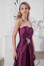 Sweetheart Knee Length Beach Bridal Bridesmaid Dress