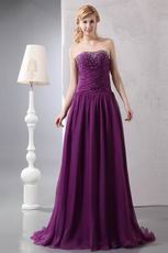 Affordable Purple Chiffon Evening Dress Shopping Online