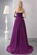 Affordable Purple Chiffon Evening Dress Shopping Online