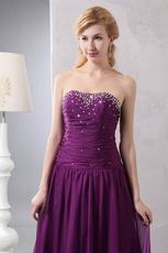 Affordable Purple Chiffon Evening Dress Shopping Online