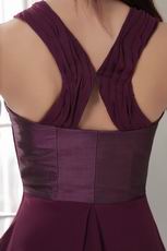 High Low Design Purple Short Girls Favorite Cocktail Dress