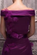 New Look Purple Mermaid Off Shoulder Red Carpet Dress