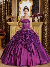 Stylish Corset Back Purple Floor Length Dress Quinceanera