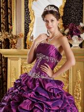 Stylish Corset Back Purple Floor Length Dress Quinceanera