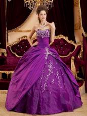 Cheap Purple Embroidery Dress Make Your Own Quinceanera