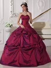 Cardinal Red Sweetheart Evening Ball Dress Low Price