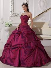 Cardinal Red Sweetheart Evening Ball Dress Low Price