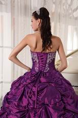 Purple New Fashion Strapless Ball Gown Quinceanera Dress