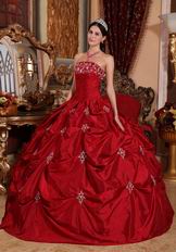 Designer Wine Red Floor Length Ball Dress to Quinceanera