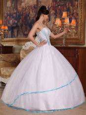 Strapless Top Designer White Quinceanera Dresses For Girls