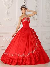 Corset Back Embroidery Trimed Quinceanera Dress 2014 Design