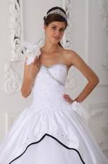 Single One Shoulder White Dress to Quinceanera Party Wear