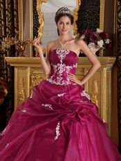 Ruby Strapless Floor Length Ball Dress To Military Party