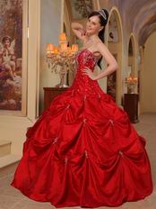 Beaded Wine Red Best Quinceanera Dress For Cheap