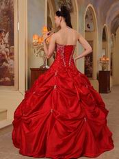 Beaded Wine Red Best Quinceanera Dress For Cheap