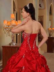 Beaded Wine Red Best Quinceanera Dress For Cheap