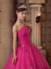 Discount Sweetheart Fuchsia Pink Dama Quinceanera Gown