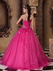 Discount Sweetheart Fuchsia Pink Dama Quinceanera Gown