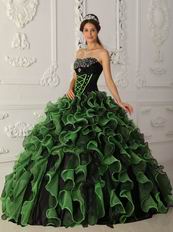 Sweetheart Sprin Green Dama Quinceanera Dress For Dsicount