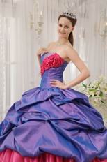 Exclusive Strapless Floor Length Ball Gown With Zebra Fabric