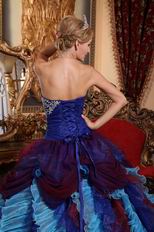 Low Price Color Ruffled Skirt Puffy Quinceanera Dress