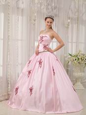 Pink Quinceanera Dress With Corset Back Long Skirt
