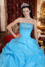 Aqua Blue Allure Quinceanera Dress To Adult Ceremony Wear