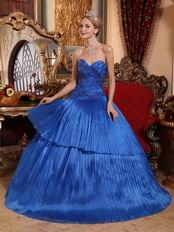 Fashion Royal Blue Quinceanera Dress For Winter Quinceanera Party