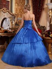 Fashion Royal Blue Quinceanera Dress For Winter Quinceanera Party