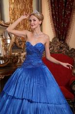 Fashion Royal Blue Quinceanera Dress For Winter Quinceanera Party