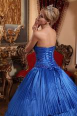 Fashion Royal Blue Quinceanera Dress For Winter Quinceanera Party