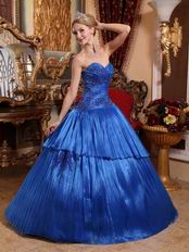 Fashion Royal Blue Quinceanera Dress For Winter Quinceanera Party