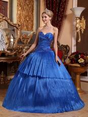 Fashion Royal Blue Quinceanera Dress For Winter Quinceanera Party