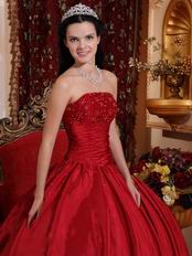 Inexpensive Wine Red Dress Quinceanera Top Designer